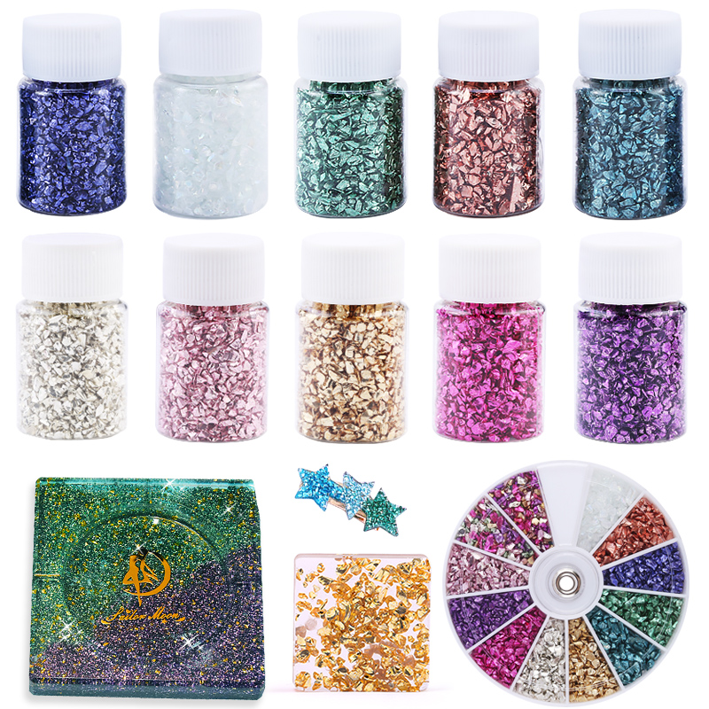 Epoxy Resin Colorful Metallic  - đánh giá và giá Gold Foil Flakes