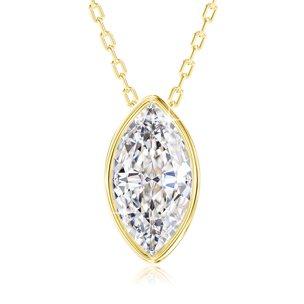 14K Gold Filled Bezel Set Marq - đánh giá và giá Bezels Set Pendant