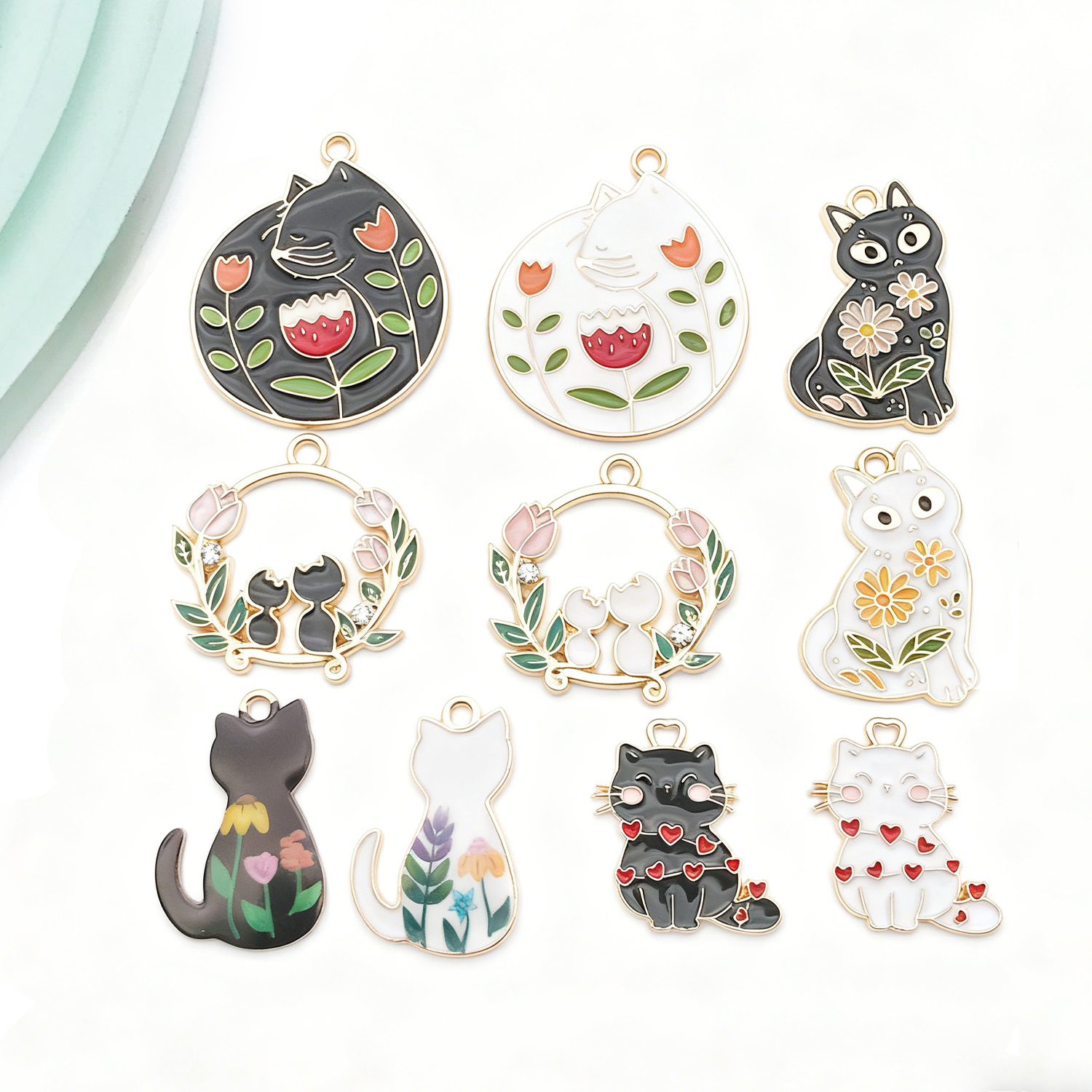 5/10pcs Resin Popular Cat Char - đánh giá và giá Resin Craft Material