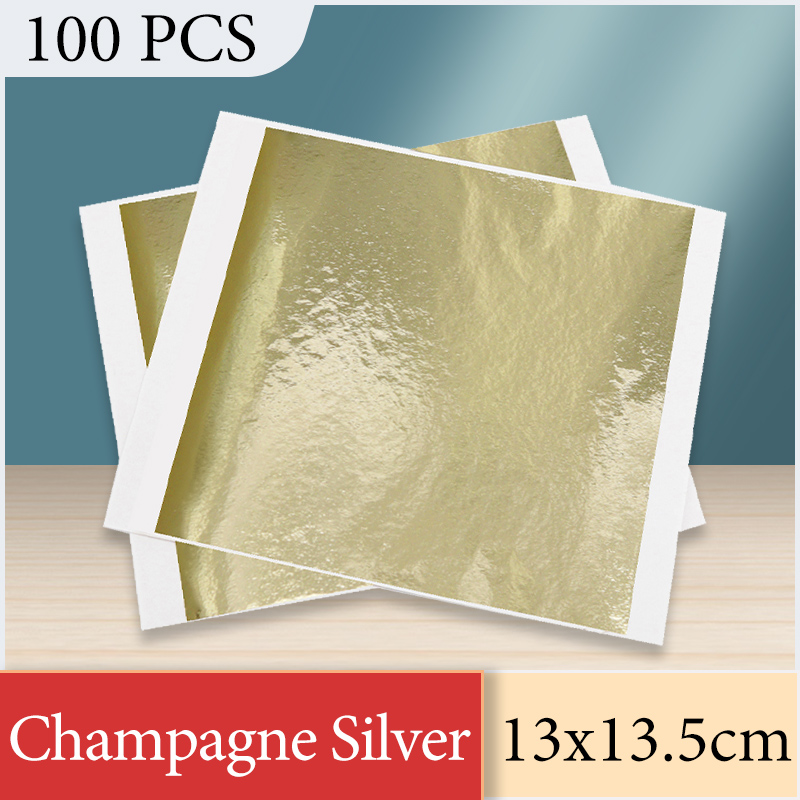 13x13.5cm Champagne Silver Foi - đánh giá và giá Gold Foil Flakes