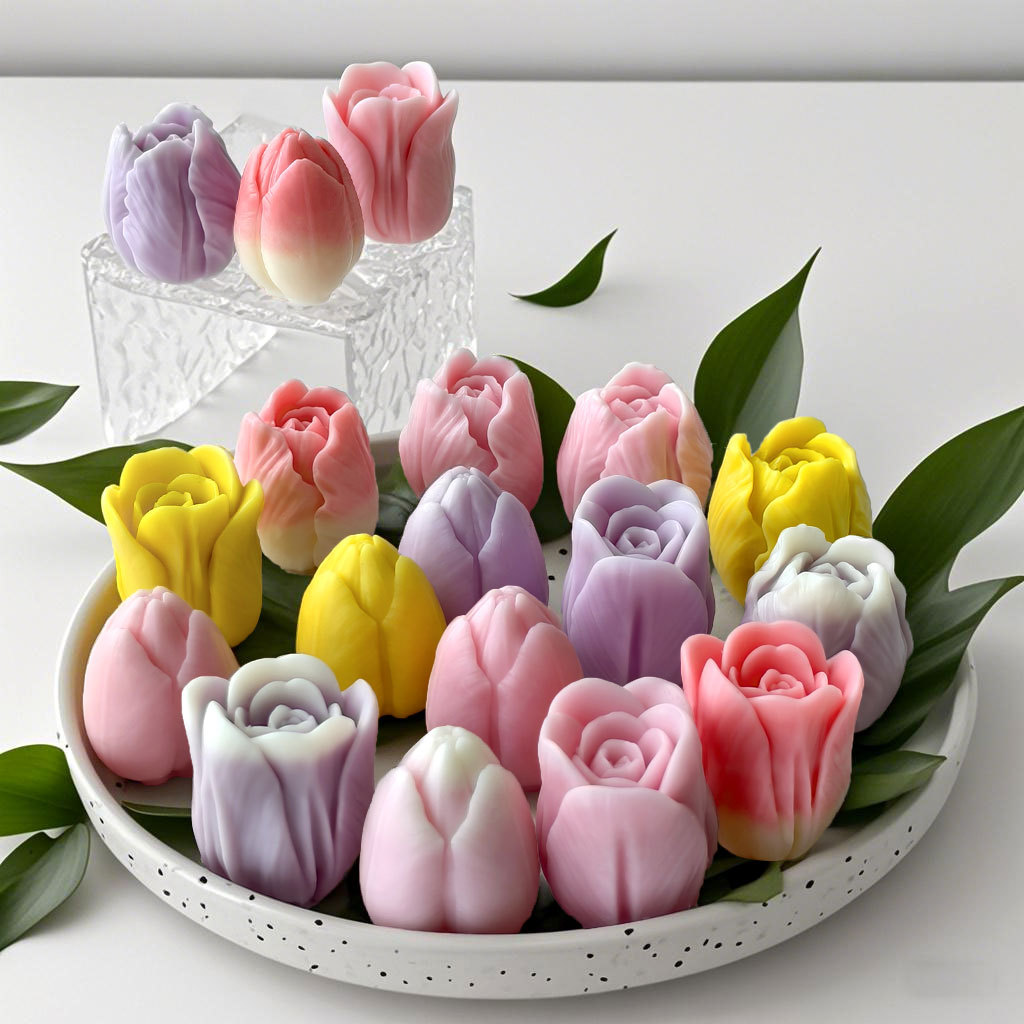 DIY tulip candle silicone mold - đánh giá và giá Flower Preservation Resin