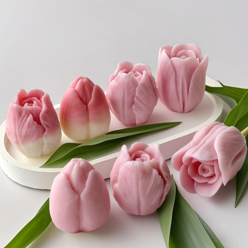 DIY tulip candle silicone mold - đánh giá và giá Flower Preservation Resin