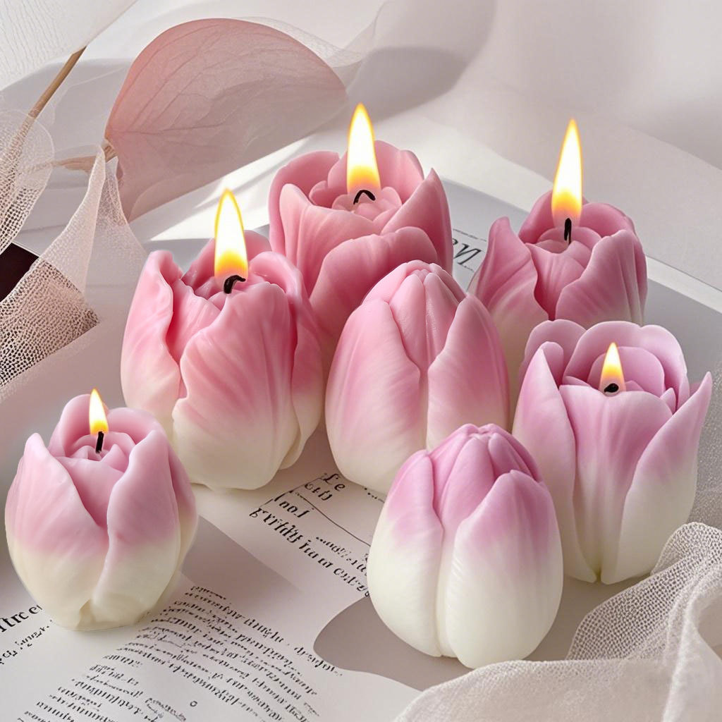 DIY tulip candle silicone mold - đánh giá và giá Flower Preservation Resin