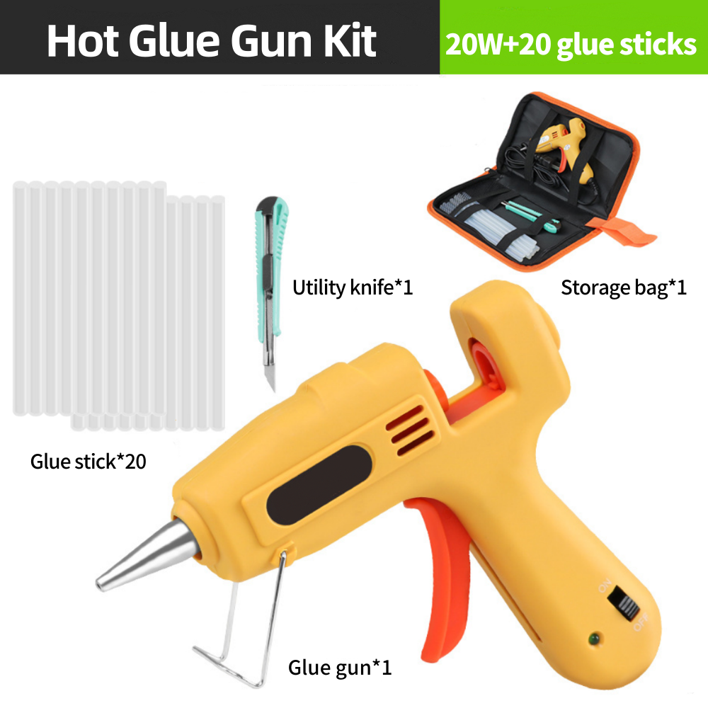 Hot Glue Gun Kit 20W Mini DIY  - đánh giá và giá Heat Gun Small