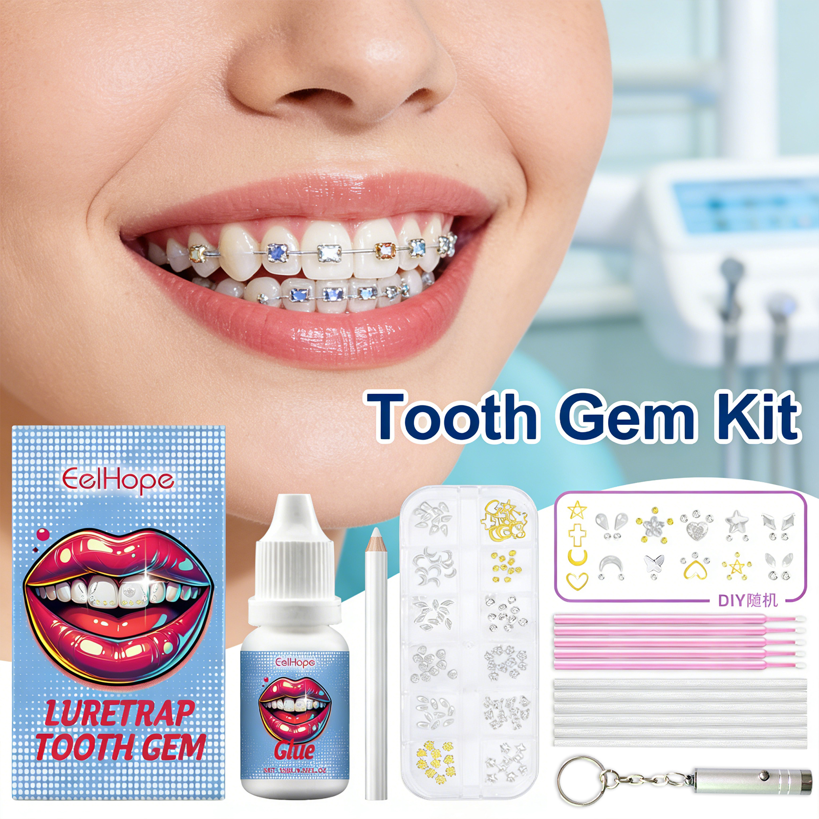 Tooth Gems Sparkling Teeth Jew - đánh giá và giá Resin Jewelry Kit
