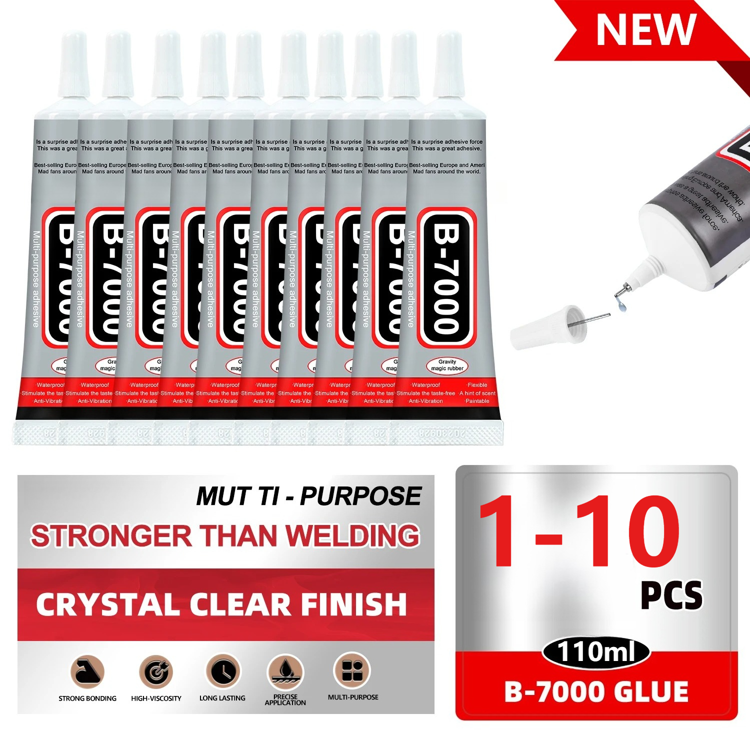 Super Glue B-7000 Loolifl 1-10 - đánh giá và giá Resin Crafts