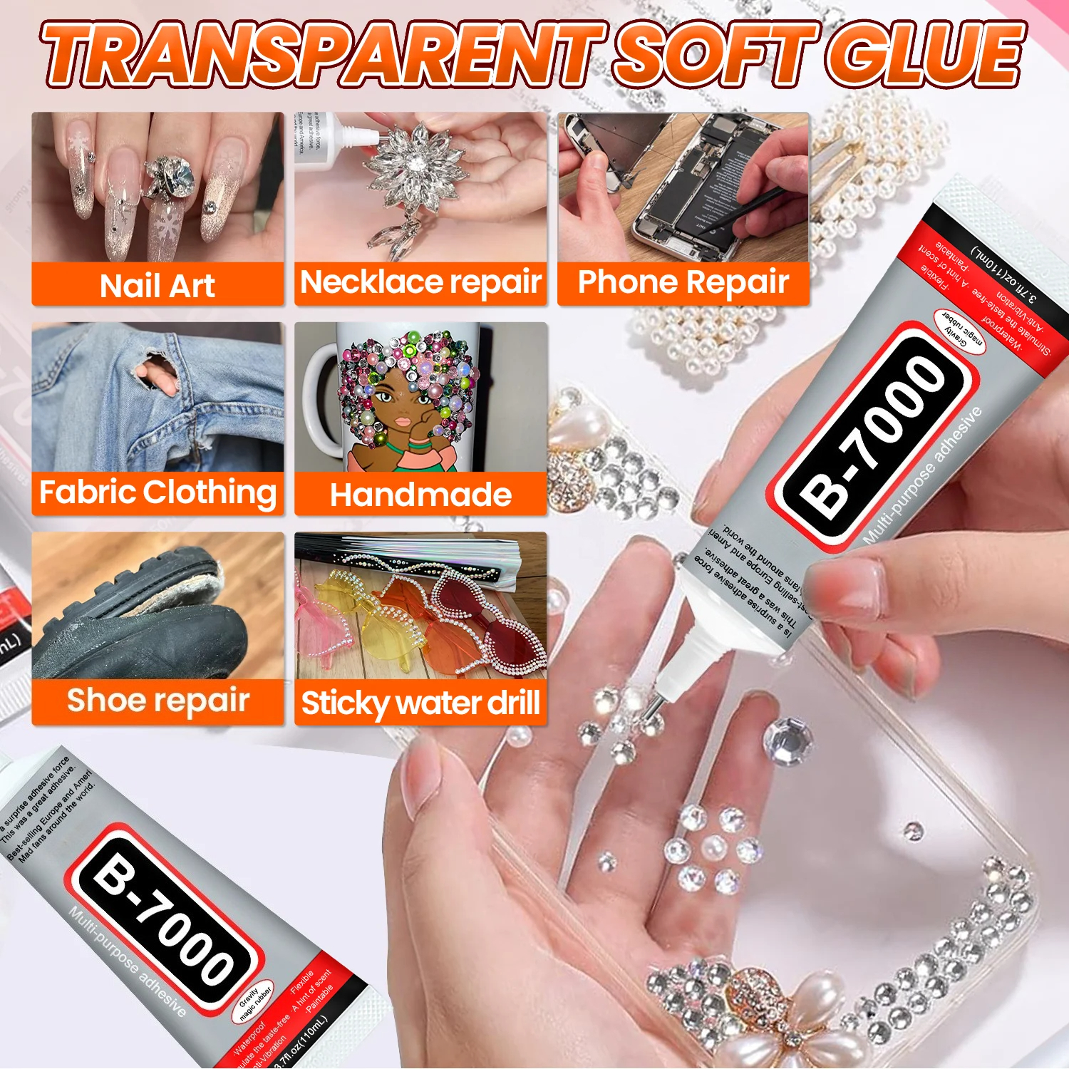 Super Glue B-7000 Loolifl 1-10 - đánh giá và giá Resin Crafts