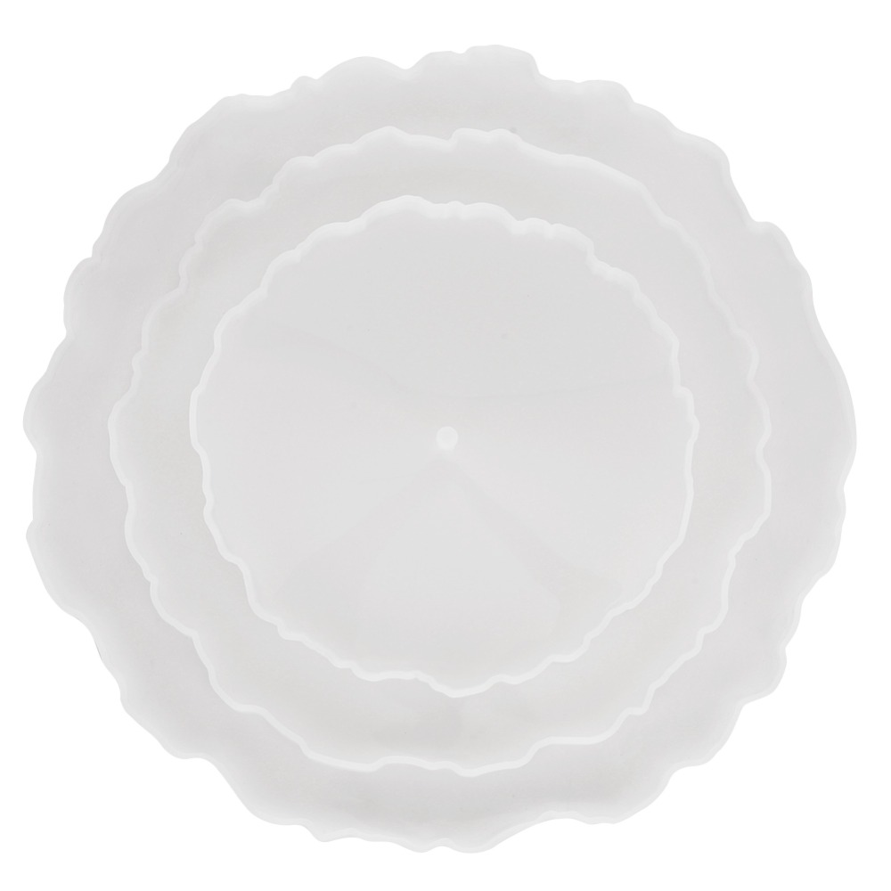 3pcs Irregular Round Fruit Tra - đánh giá và giá Coaster Mold Round