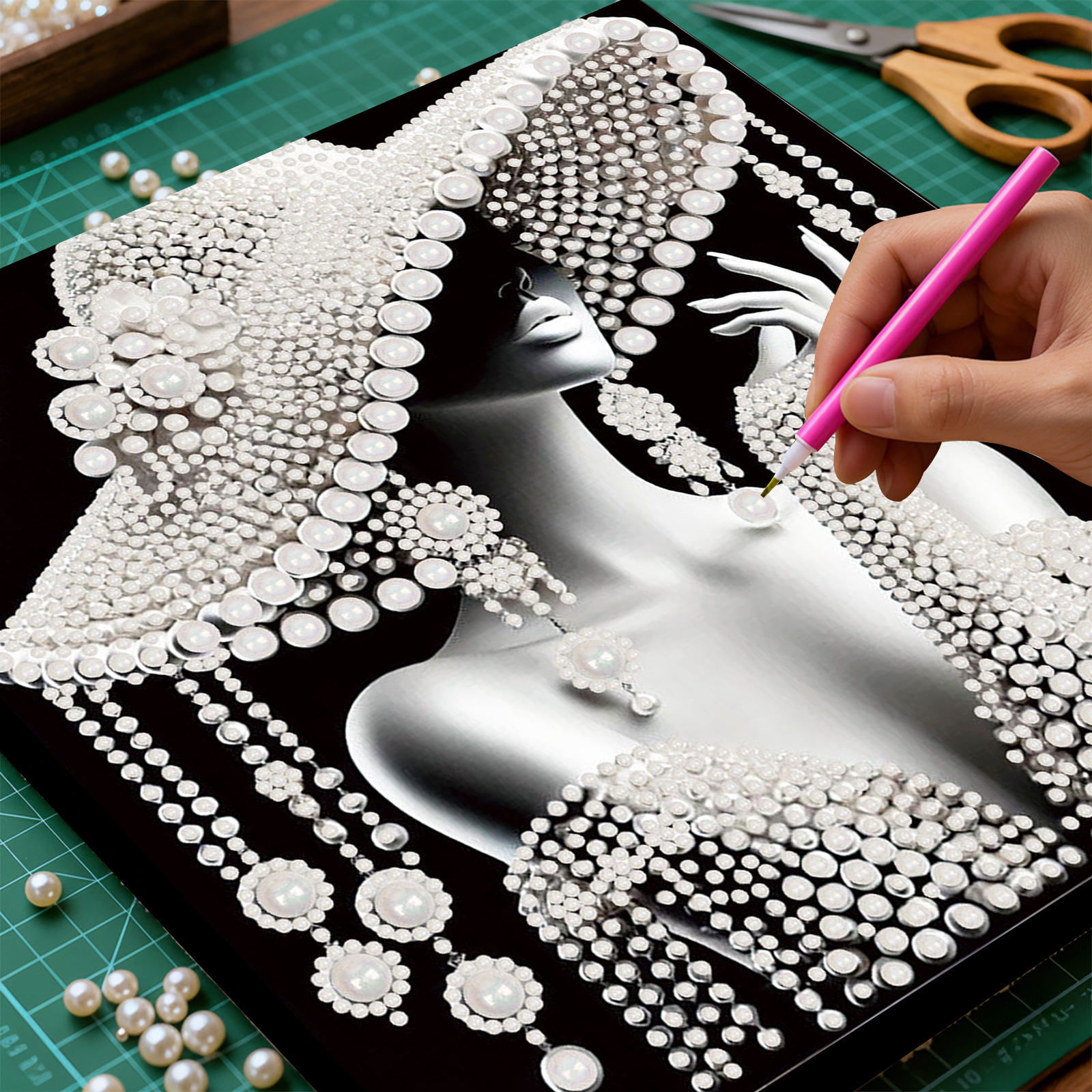 DIY Ladies Pearl Diamond Paint - đánh giá và giá Resin Craft For Beginners