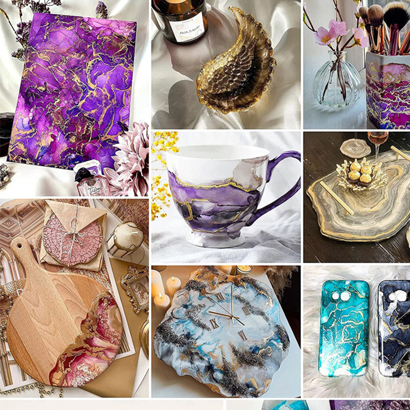 DIY Blooming Pigment For Resin - đánh giá và giá Resin Dye Alcohol