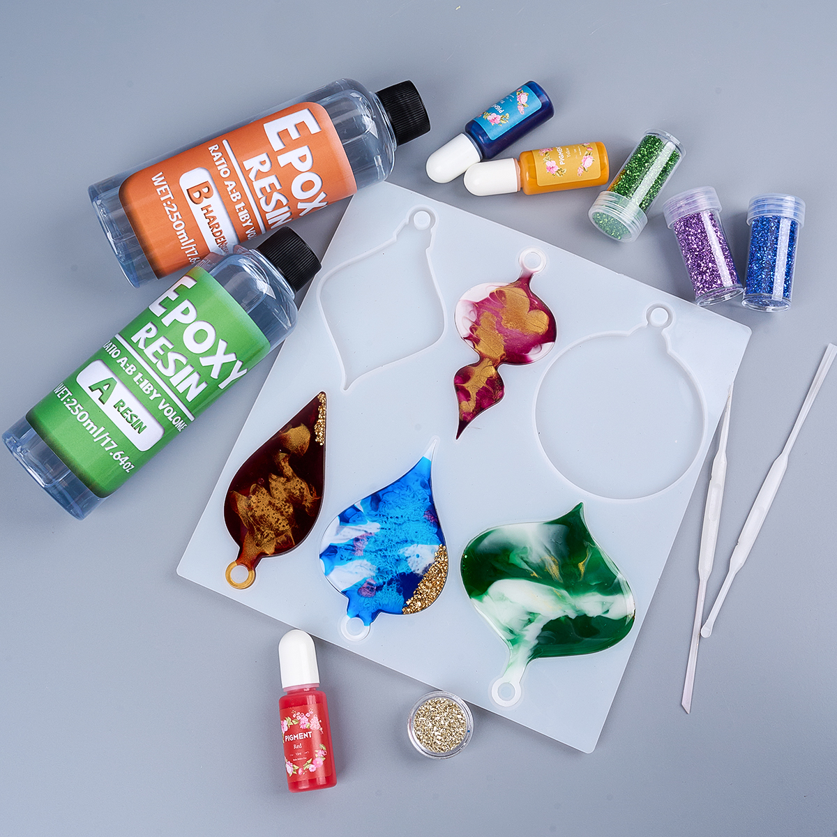 1:1 AB Resin Epoxy Glue Kit Hi - đánh giá và giá Resin Jewelry Kit