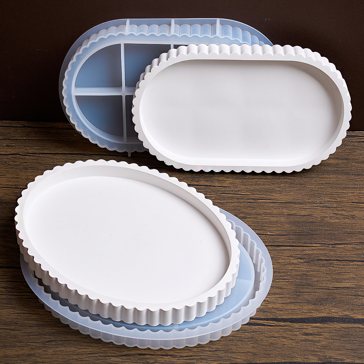 DIY Concrete Tray Silicone Mol - đánh giá và giá Coaster Mold Round