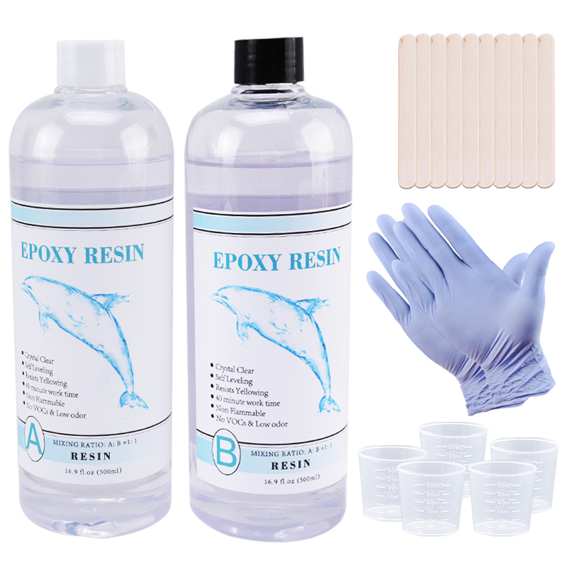 1:1 Clear Epoxy Resin Crystal  - đánh giá và giá Resin Pigment Set