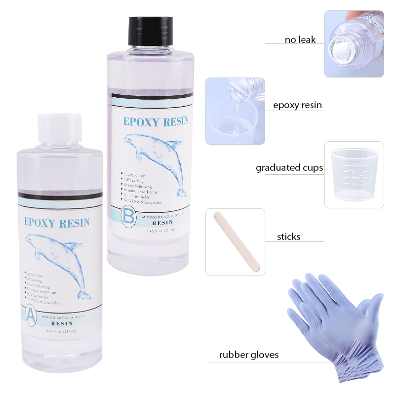 1:1 Clear Epoxy Resin Crystal  - đánh giá và giá Resin Pigment Set