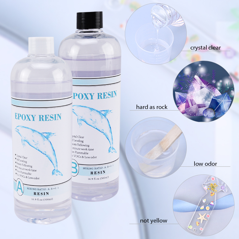 1:1 Clear Epoxy Resin Crystal  - đánh giá và giá Resin Pigment Set