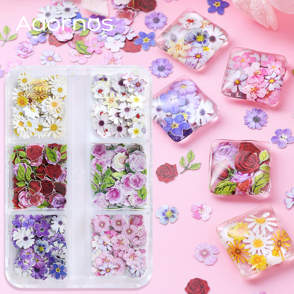 6 Grids Flowers Wood Pulp Chip - đánh giá và giá Flower Preservation Resin
