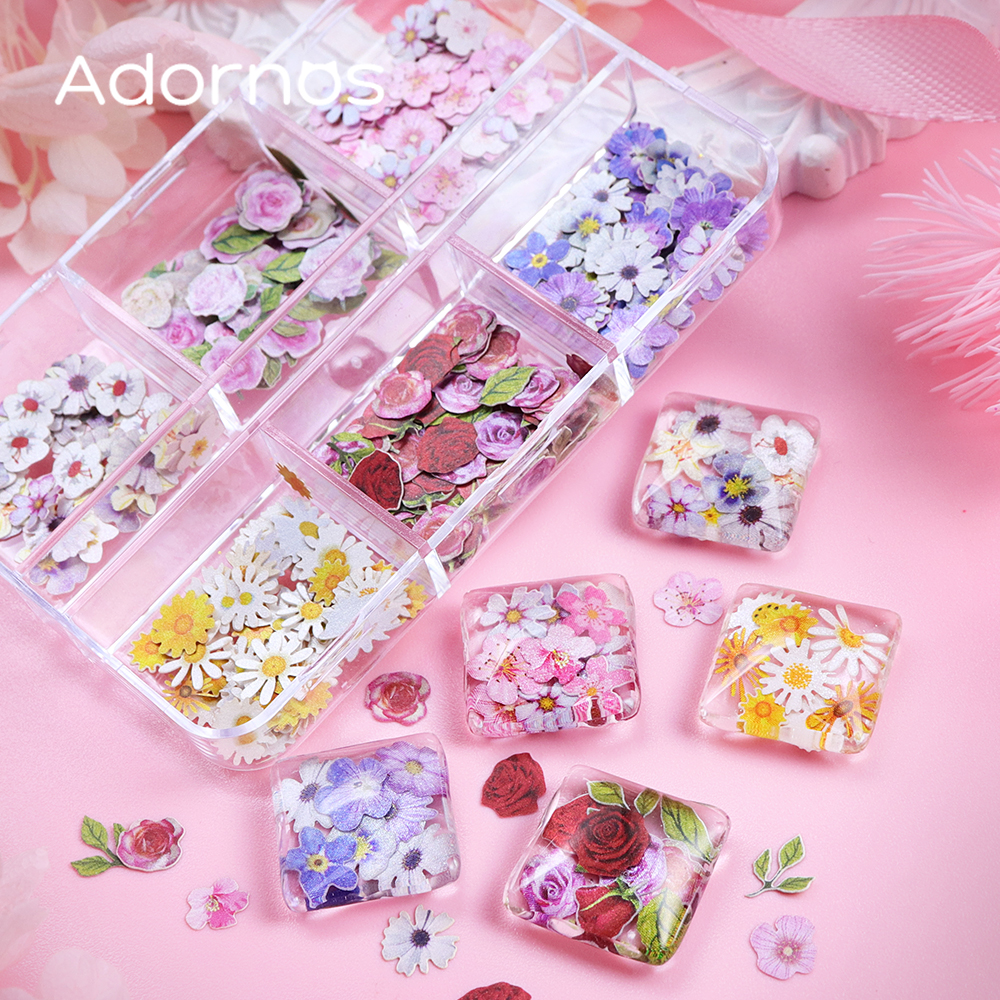 6 Grids Flowers Wood Pulp Chip - đánh giá và giá Flower Preservation Resin