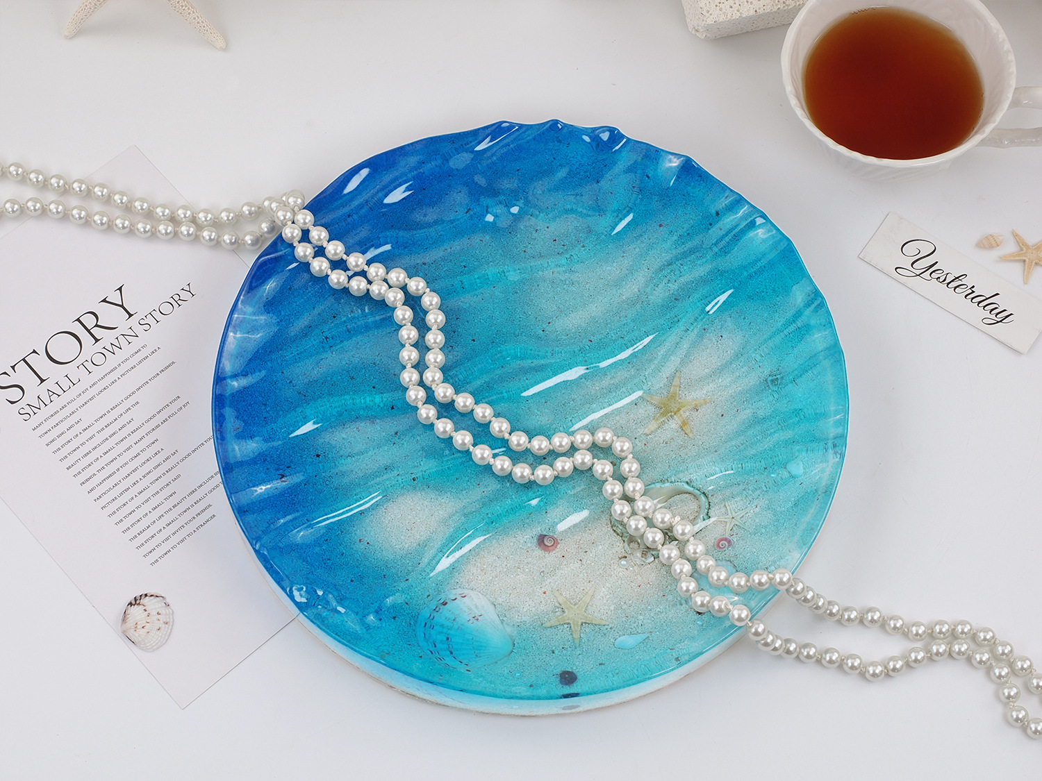Sea Wave Tray Crystal Epoxy Re - đánh giá và giá Resin Ocean Wave Mold