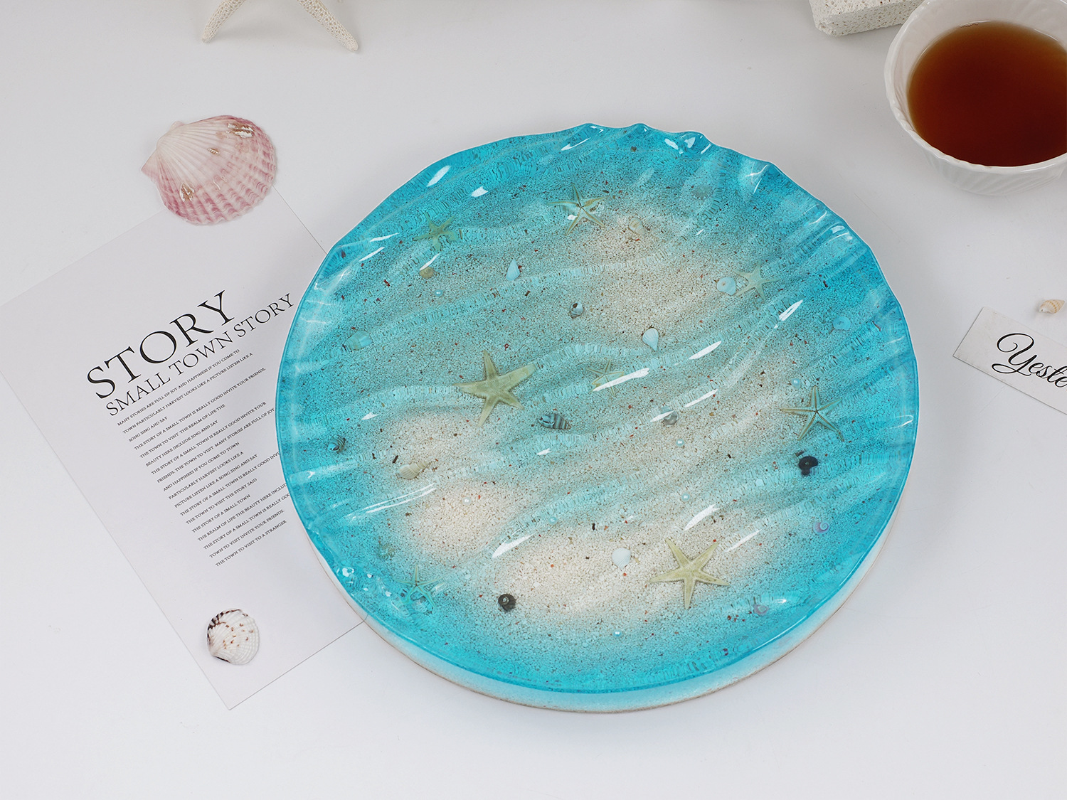 Sea Wave Tray Crystal Epoxy Re - đánh giá và giá Resin Ocean Wave Mold