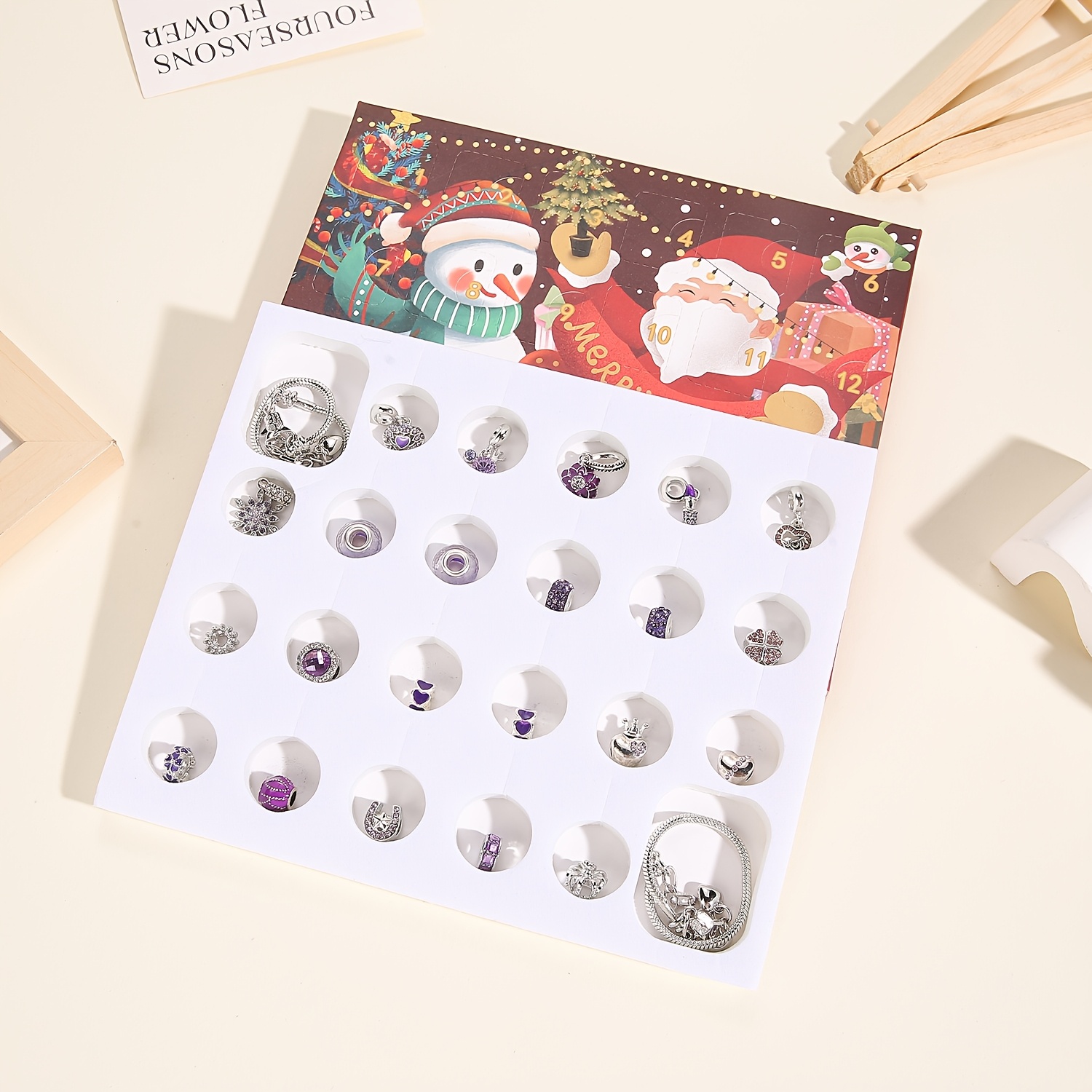 Christmas purple beads DIY jew - đánh giá và giá Resin Jewelry Kit