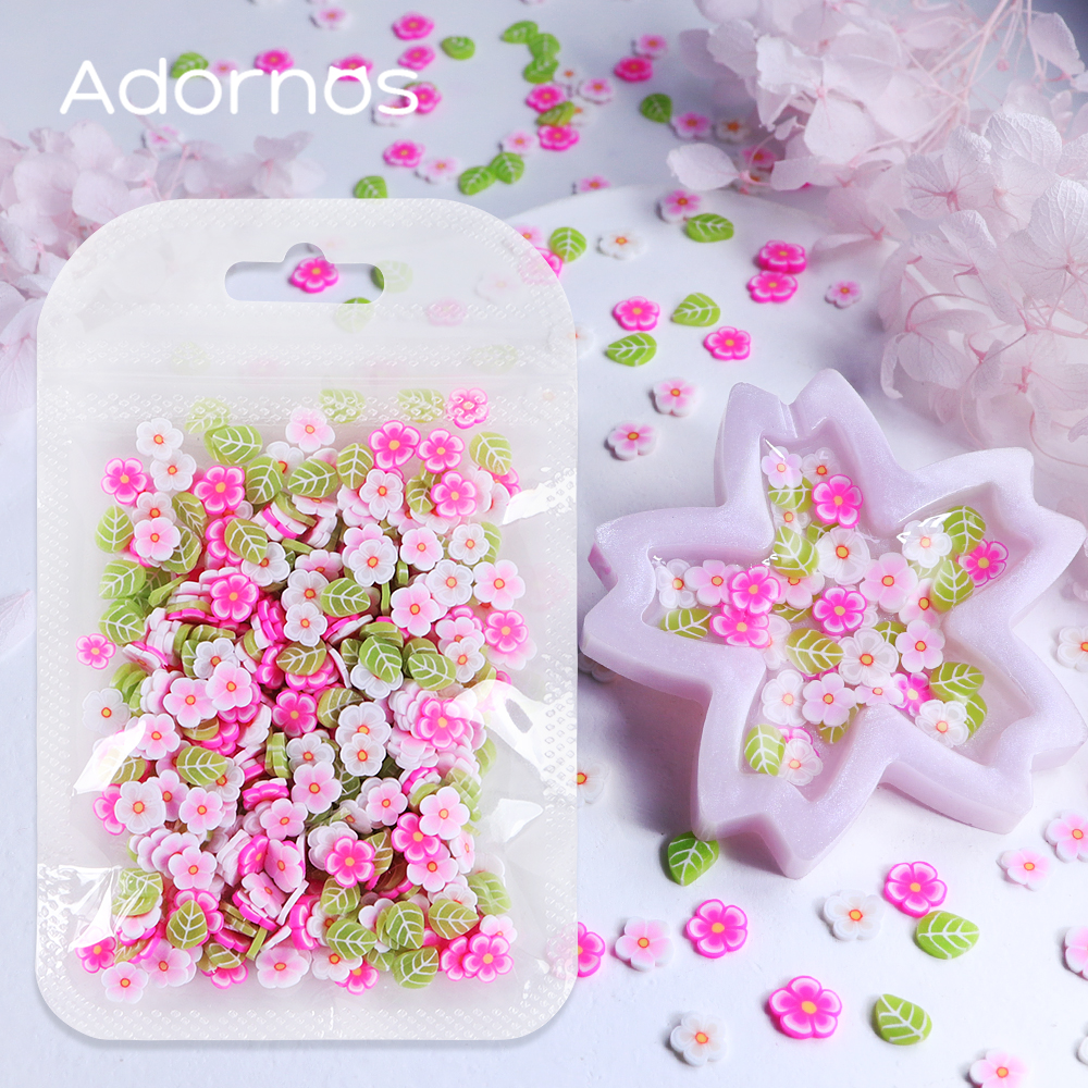 10g Pink Flowers Polymer Clay  - đánh giá và giá Flower Preservation Resin