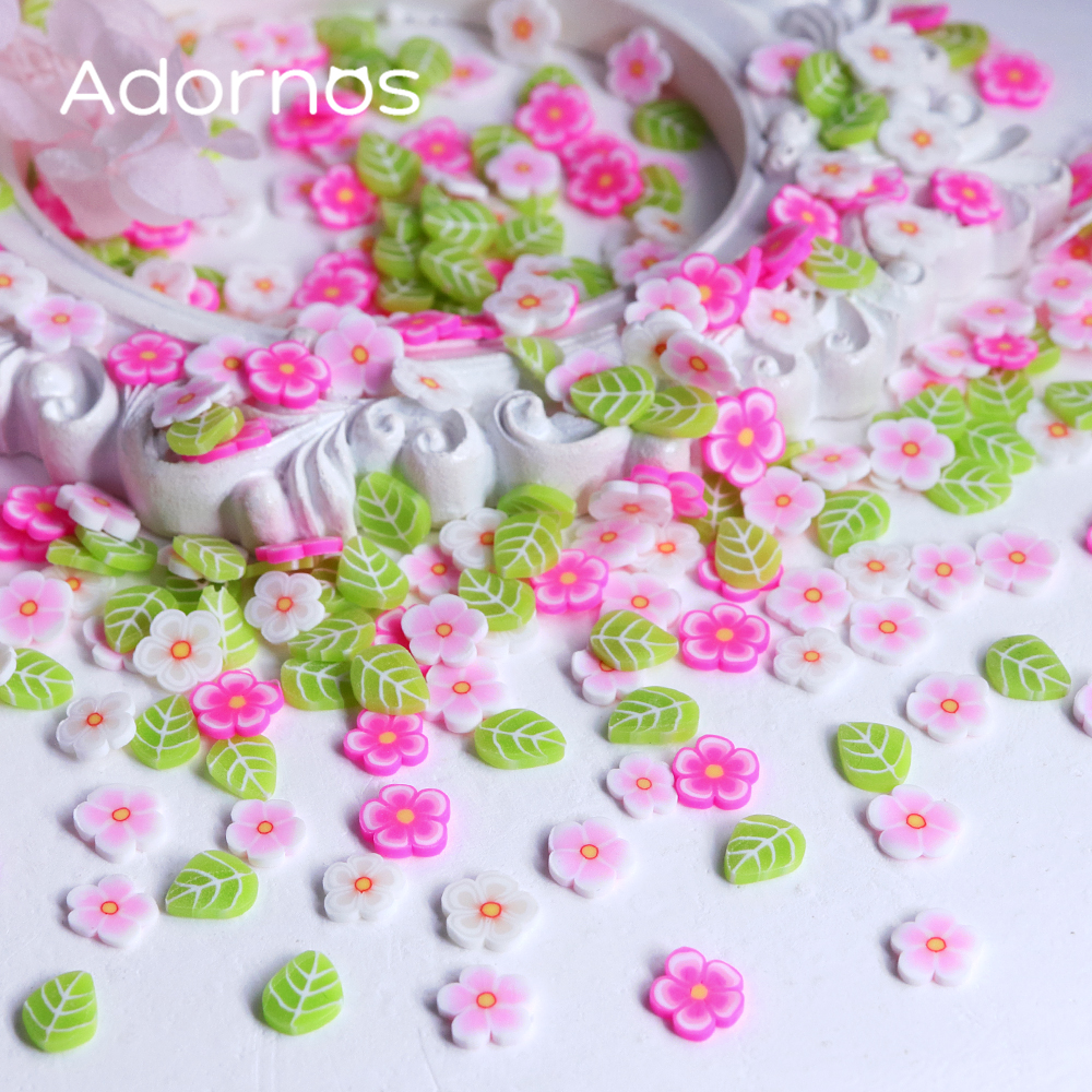 10g Pink Flowers Polymer Clay  - đánh giá và giá Flower Preservation Resin