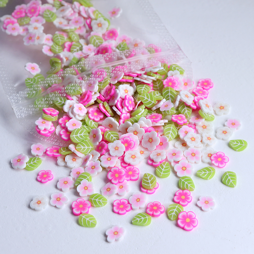 10g Pink Flowers Polymer Clay  - đánh giá và giá Flower Preservation Resin