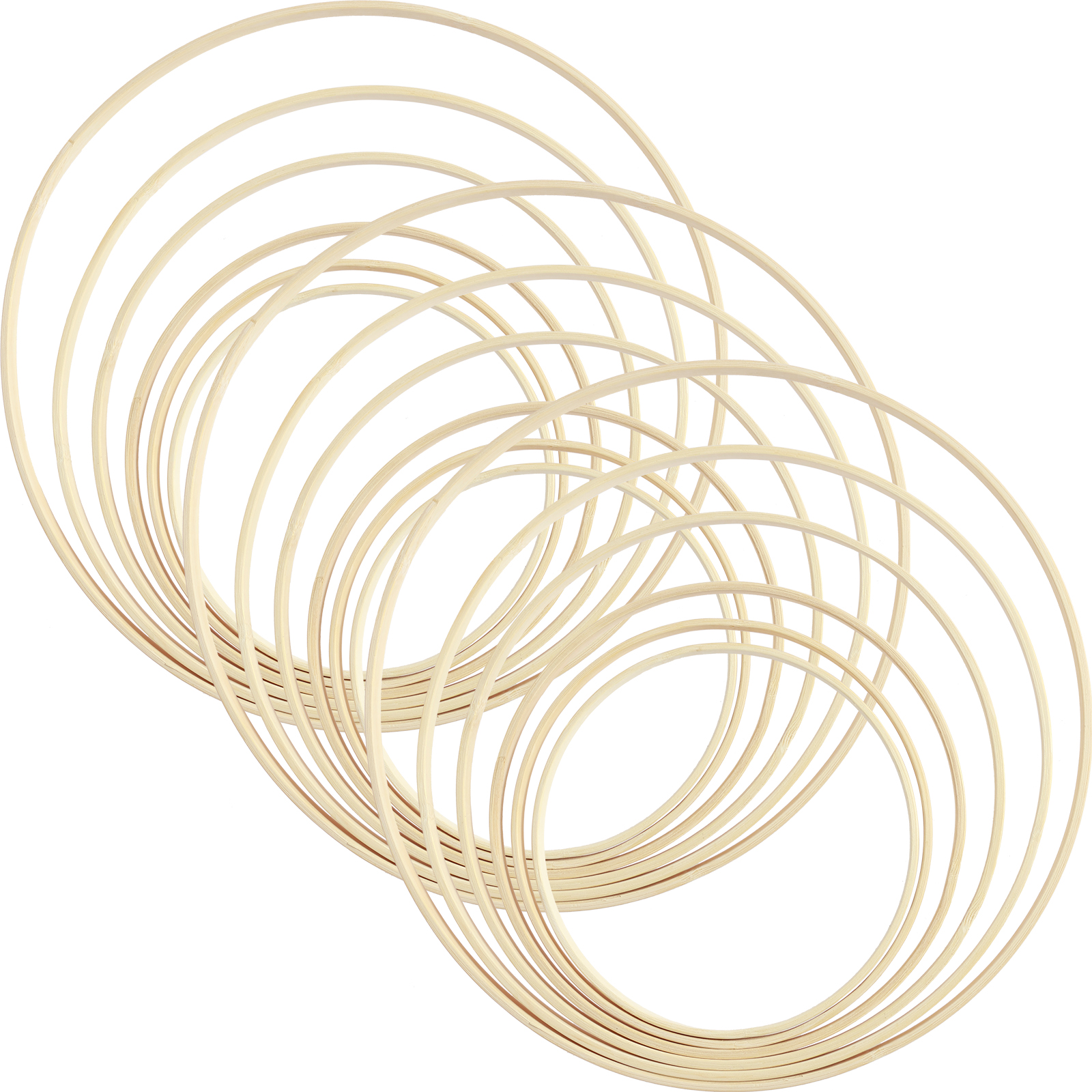 18Pcs Bamboo Rings Set 6 Sizes - đánh giá và giá Wood Ring Blank