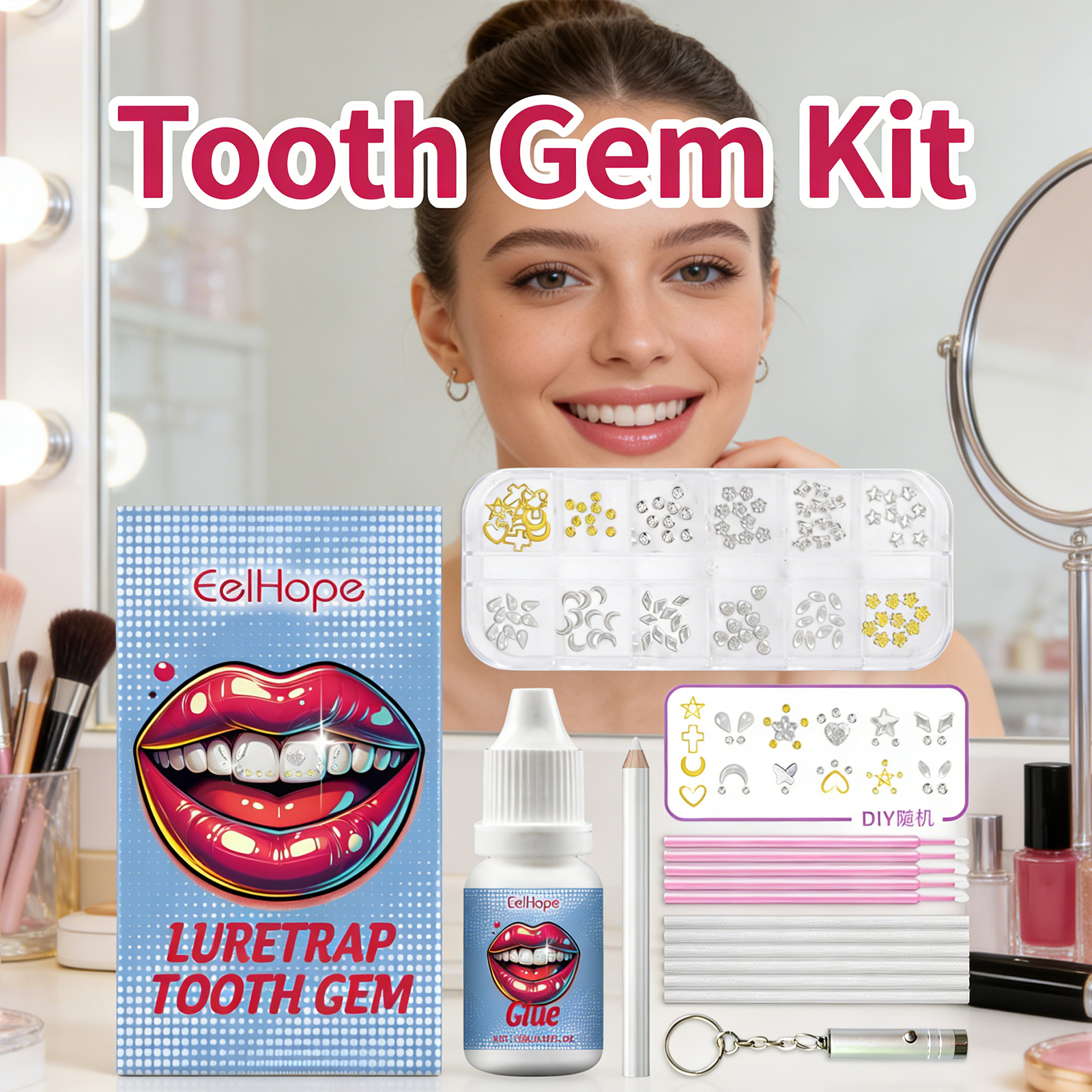 Tooth Gems Sparkling Teeth Jew - đánh giá và giá Resin Jewelry Kit