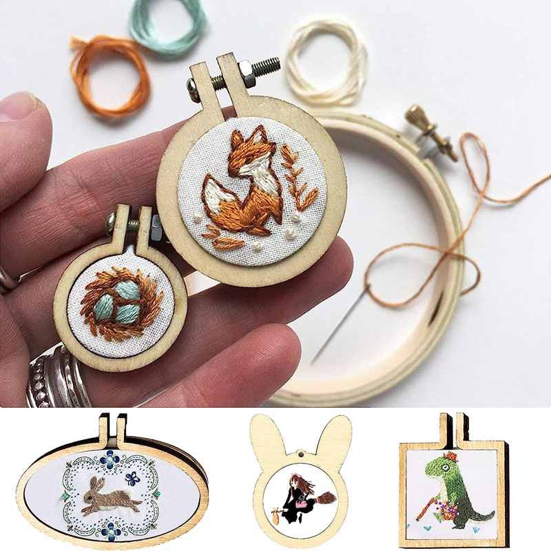 5pcs Mini Wood Embroidery Hoop - đánh giá và giá Wood Ring Blank