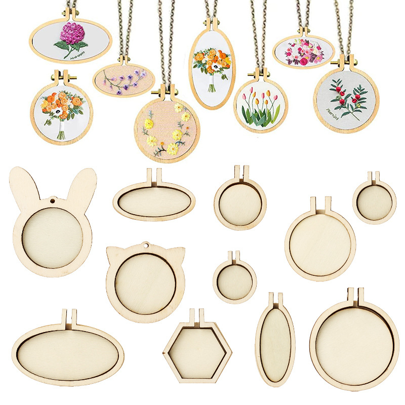 5pcs Mini Wood Embroidery Hoop - đánh giá và giá Wood Ring Blank