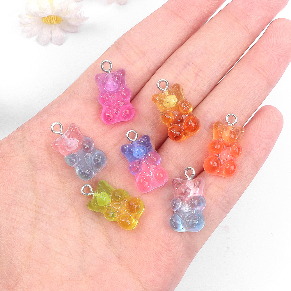 60pcs Dual Color Resin Bear Sh - đánh giá và giá Resin Craft Material