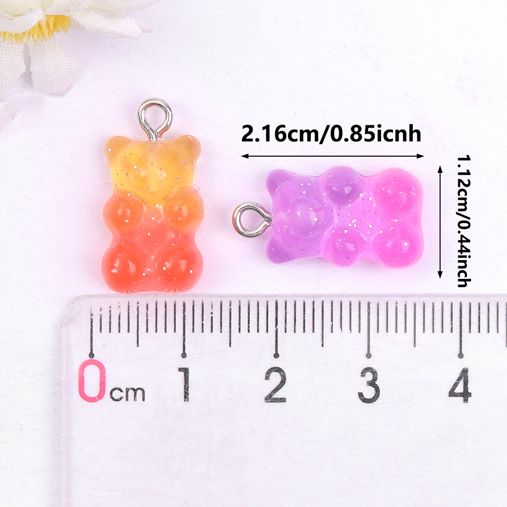 60pcs Dual Color Resin Bear Sh - đánh giá và giá Resin Craft Material