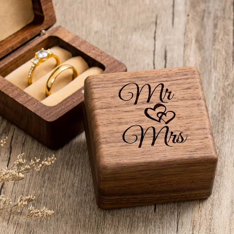 Engagement Proposal Wedding Ce - đánh giá và giá Wood Ring Blank