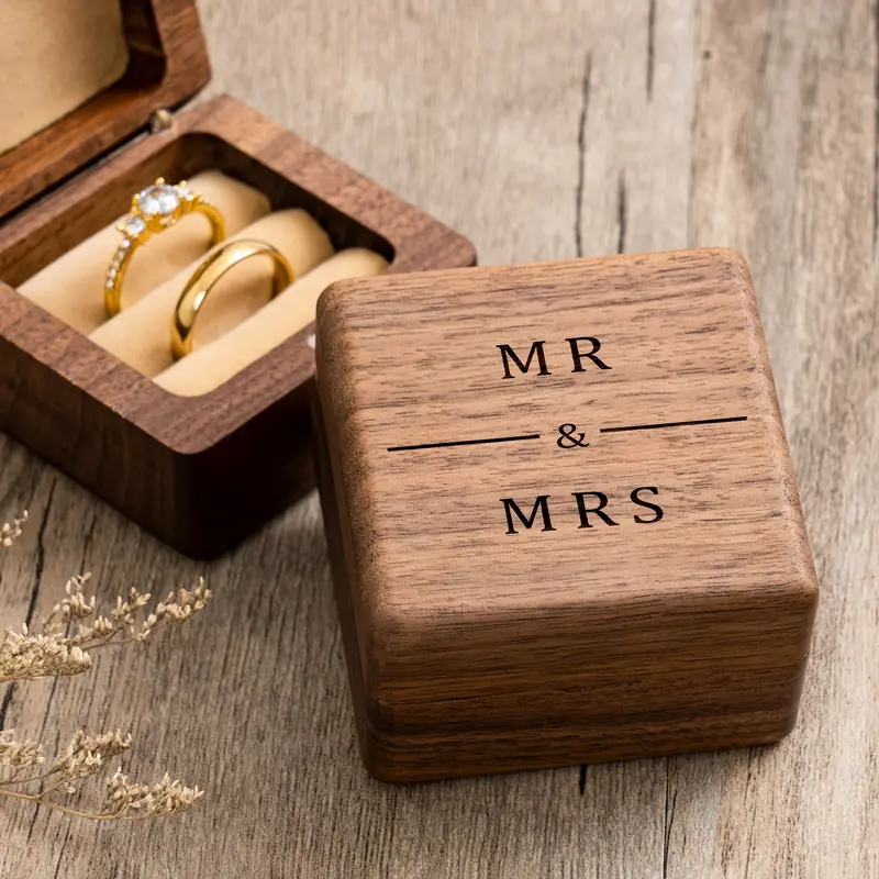 Engagement Proposal Wedding Ce - đánh giá và giá Wood Ring Blank