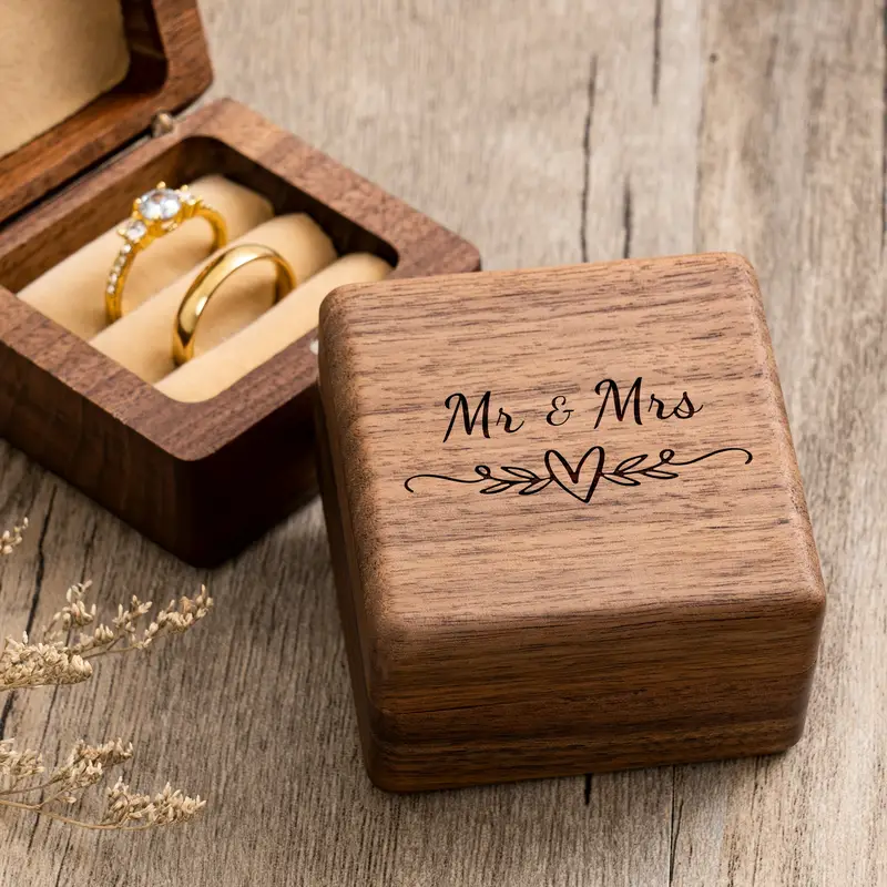 Engagement Proposal Wedding Ce - đánh giá và giá Wood Ring Blank