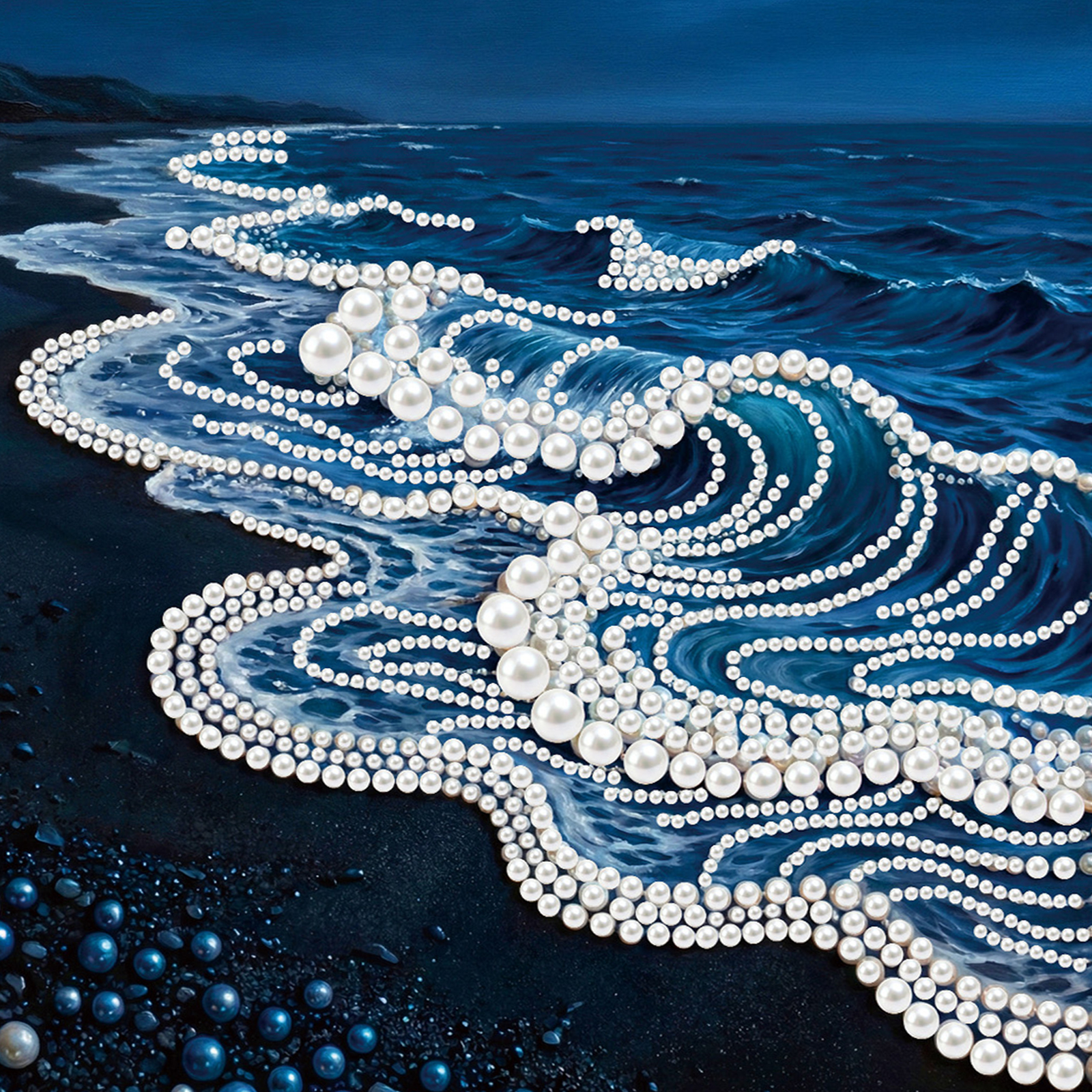 Waves DIY Pearl Painting Kit w - đánh giá và giá Resin Craft For Beginners