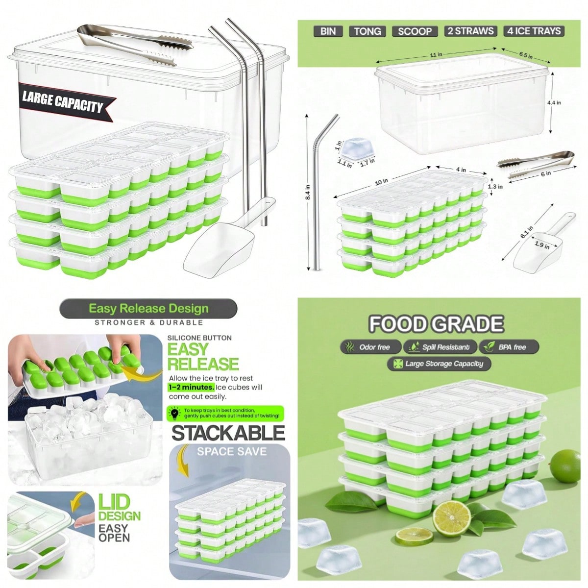 56pcs Tray With Lid And Bin –  - đánh giá và giá Silicone Mold Tray