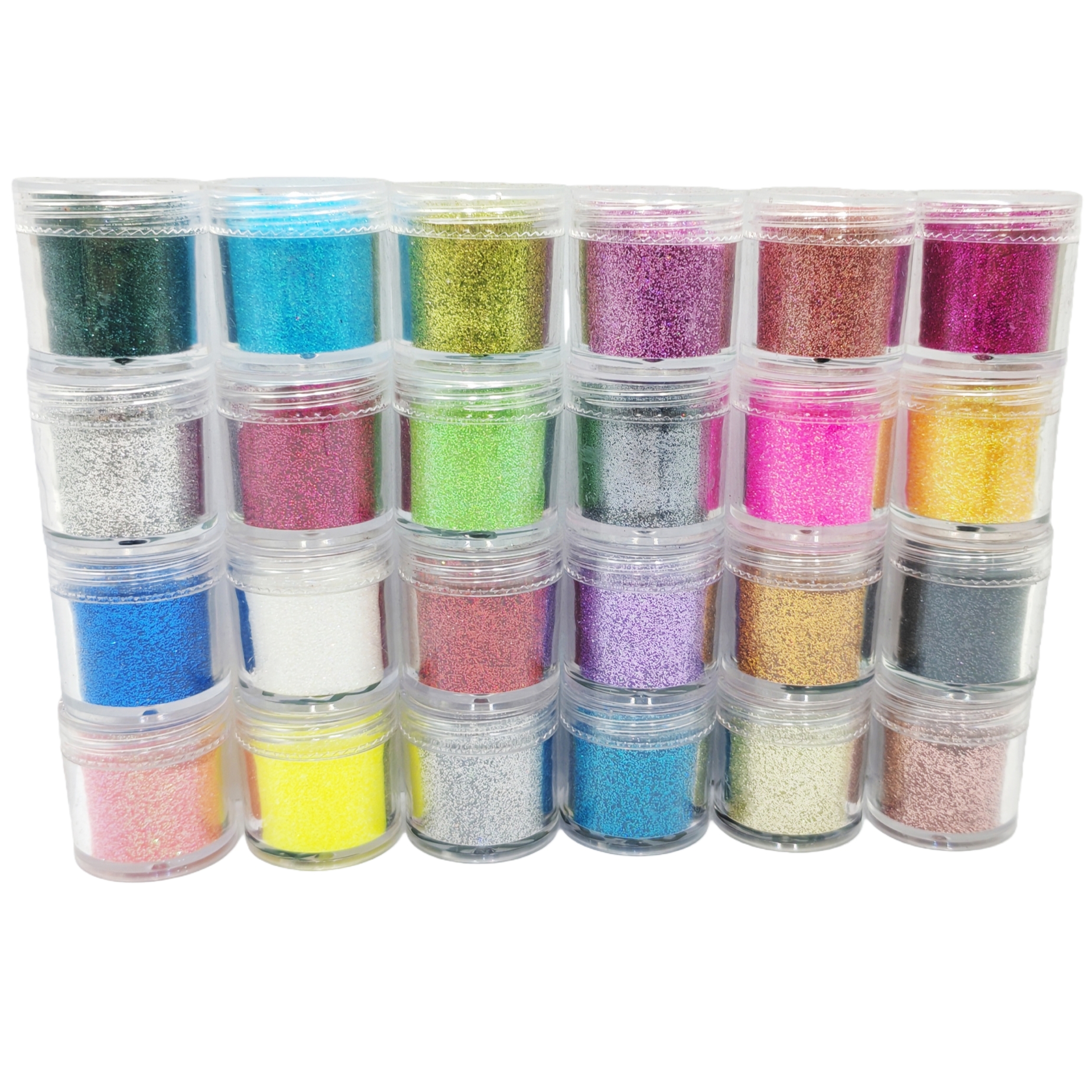 24-Color Cosmetic Iridescent H - đánh giá và giá Resin Glitter Pack