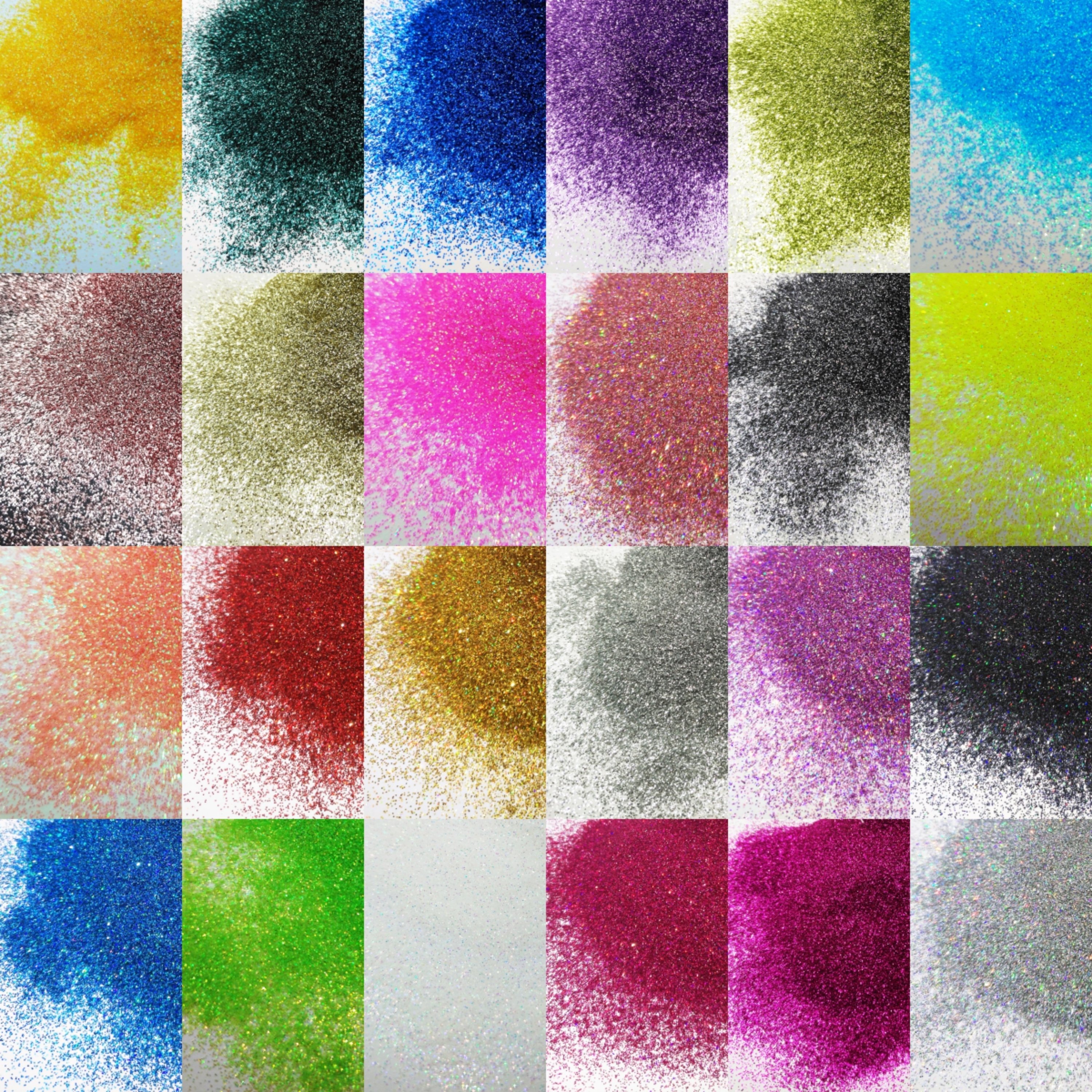 24-Color Cosmetic Iridescent H - đánh giá và giá Resin Glitter Pack