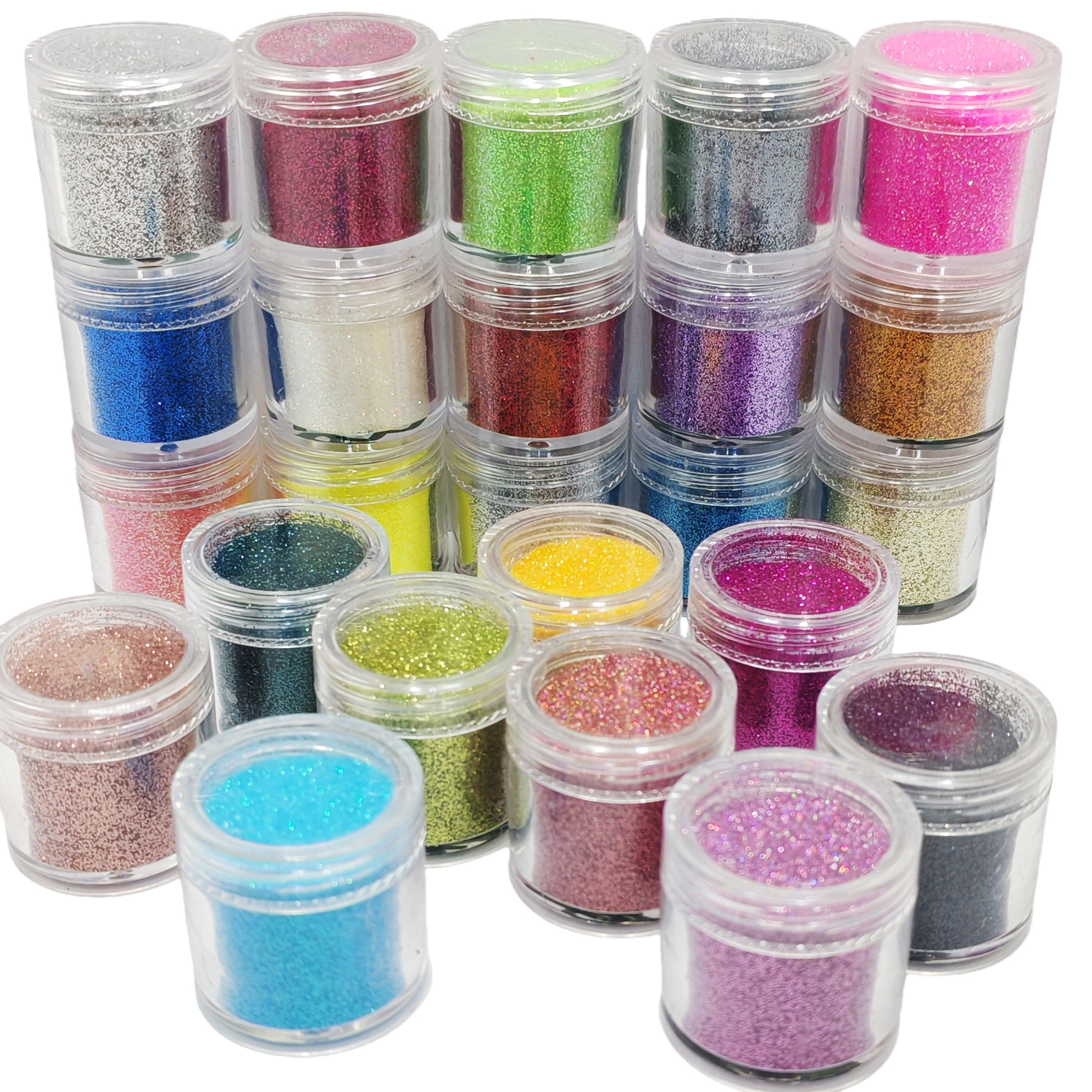 24-Color Cosmetic Iridescent H - đánh giá và giá Resin Glitter Pack