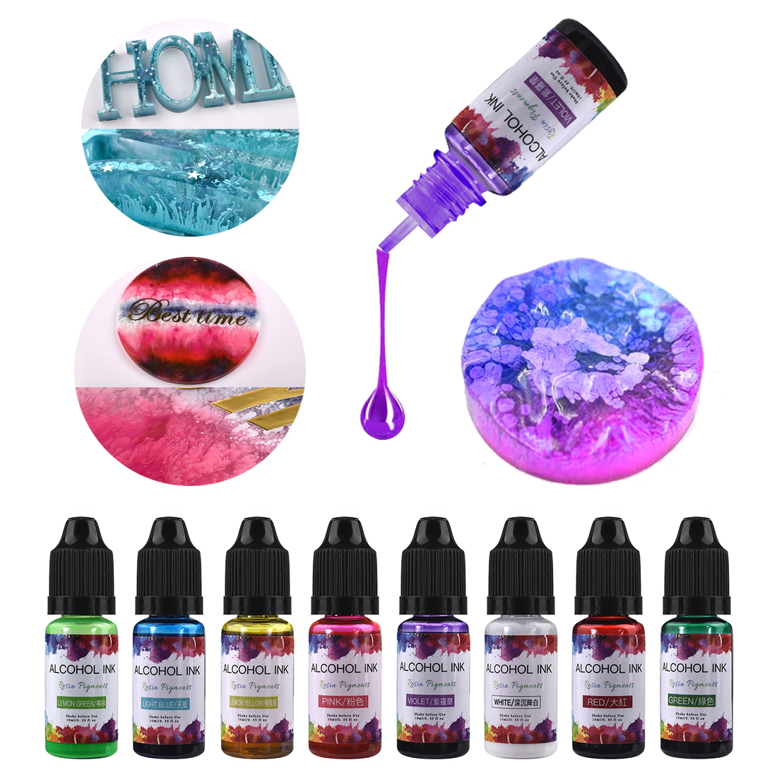 10ml/15ml Art Ink Alcohol Resi - đánh giá và giá Resin Dye Alcohol