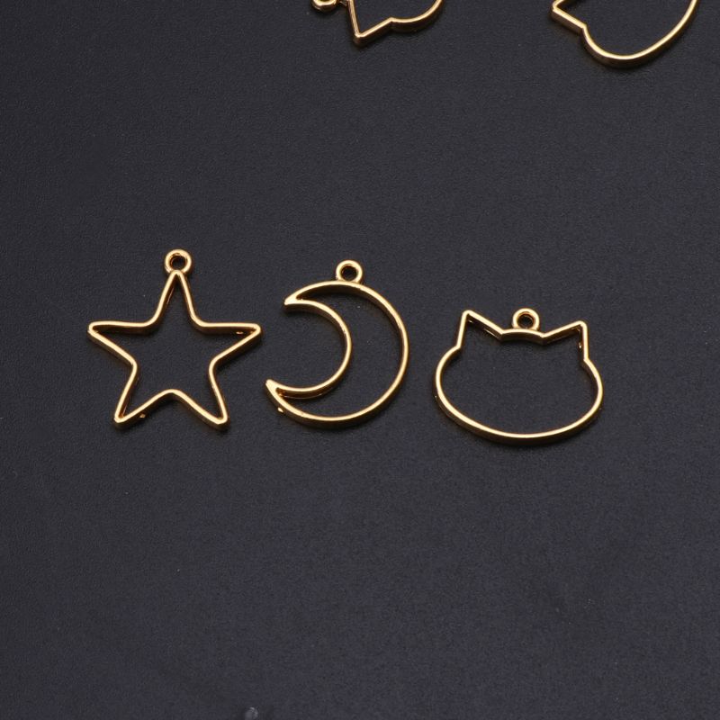 90 Pieces Mini Geometric Frame - đánh giá và giá Bezels Set Pendant