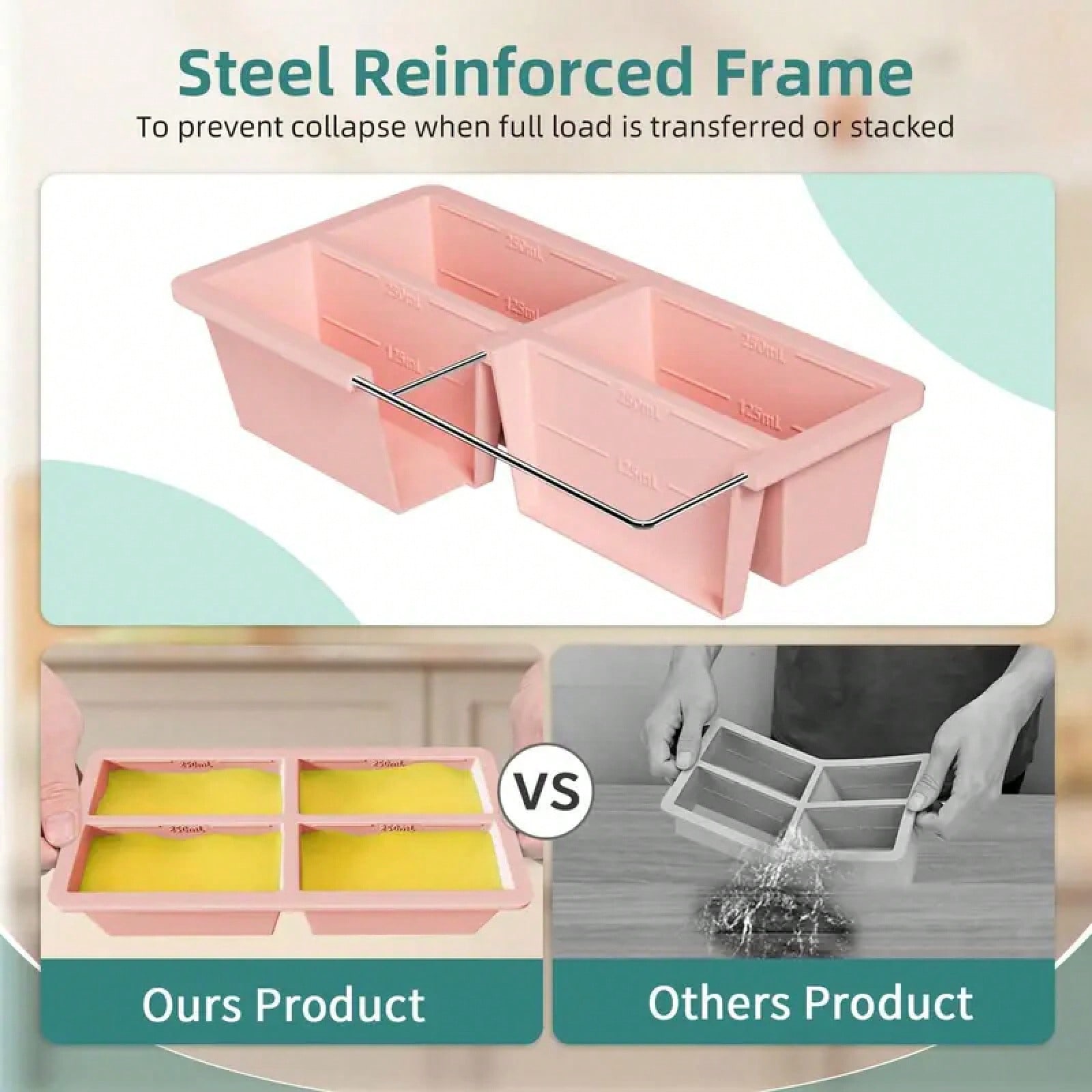 Reusable Silicone Soup Freezer - đánh giá và giá Silicone Mold Tray