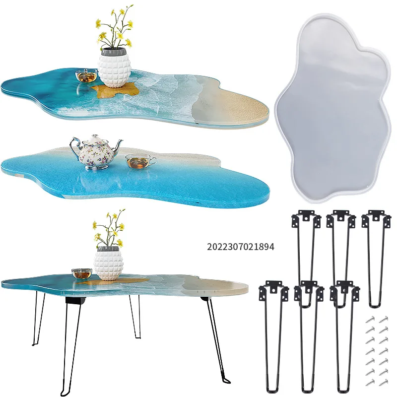 Large 61cm Irregular tray epox - đánh giá và giá Resin Ocean Wave Mold