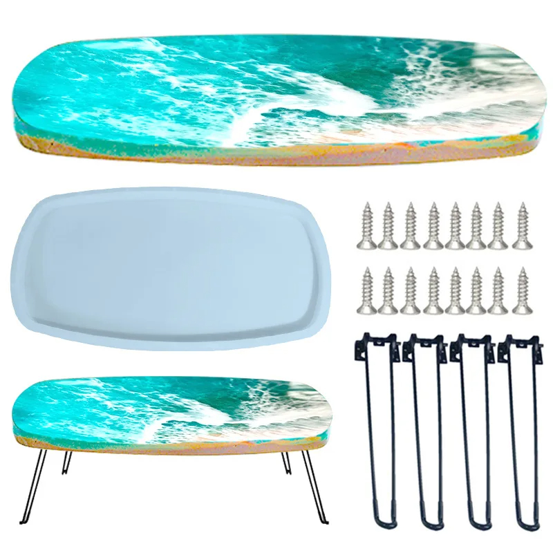 Large 61cm Irregular tray epox - đánh giá và giá Resin Ocean Wave Mold