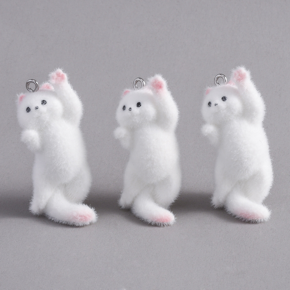 2pcs Flocking Little Cat Resin - đánh giá và giá Resin Craft Projects