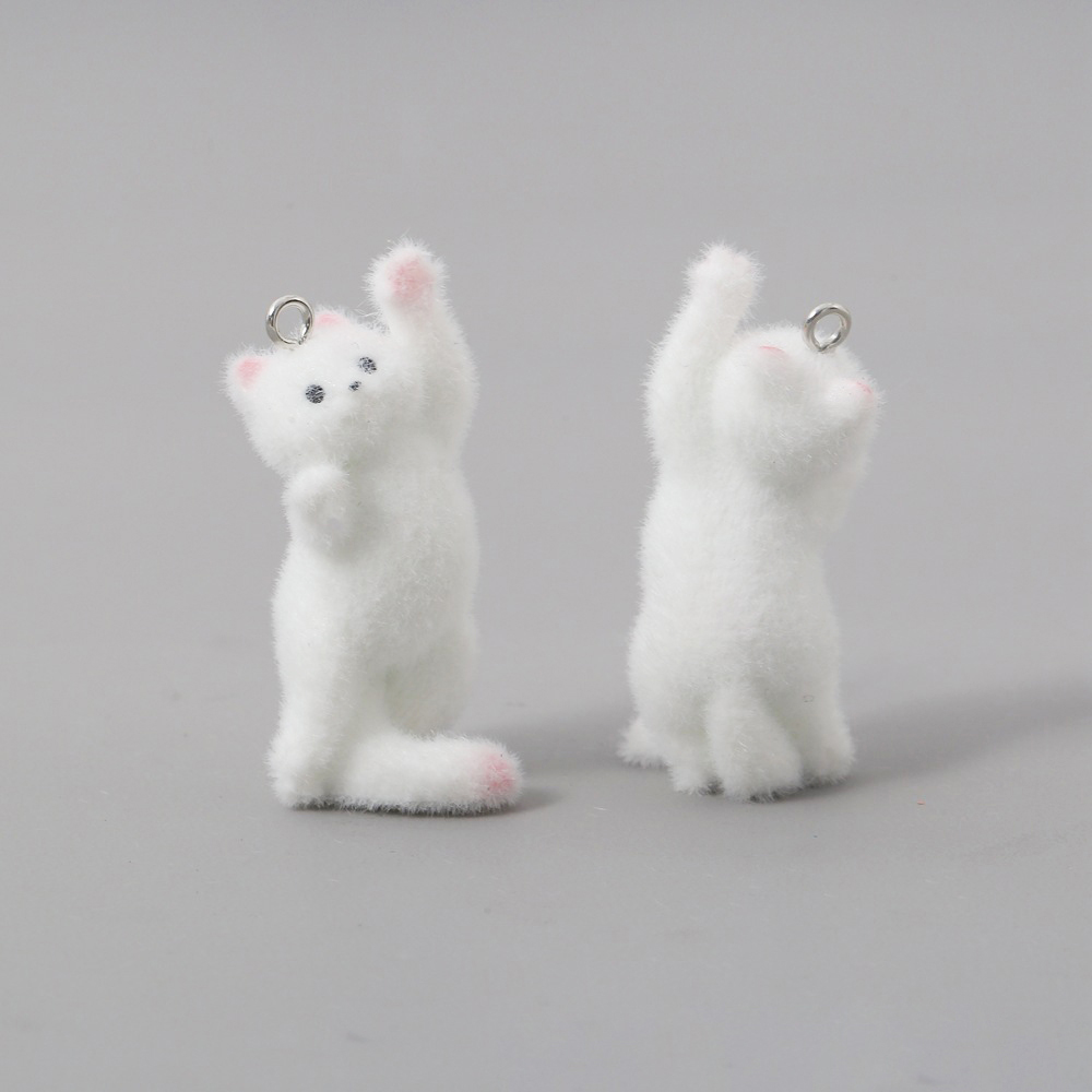2pcs Flocking Little Cat Resin - đánh giá và giá Resin Craft Projects