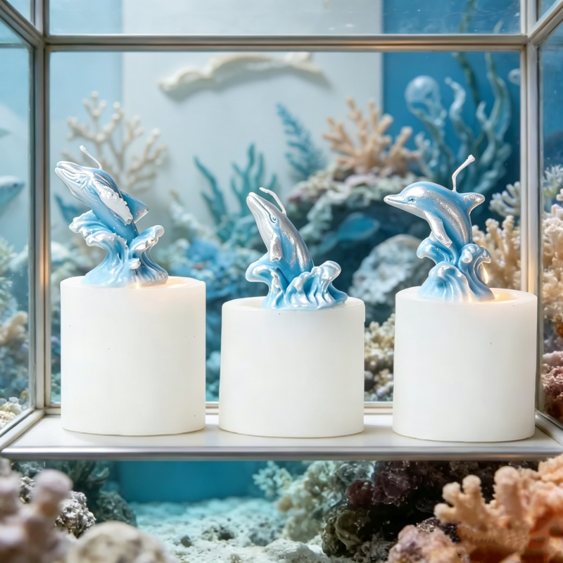 3D Whale & Dolphin with Wave S - đánh giá và giá Resin Ocean Wave Mold