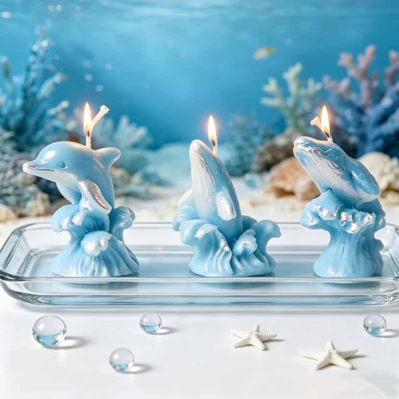 3D Whale & Dolphin with Wave S - đánh giá và giá Resin Ocean Wave Mold